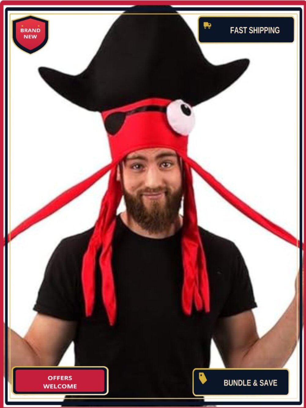 Novelty Octopus Squid Costume Hat Adults Funny Cosplay Party Cap